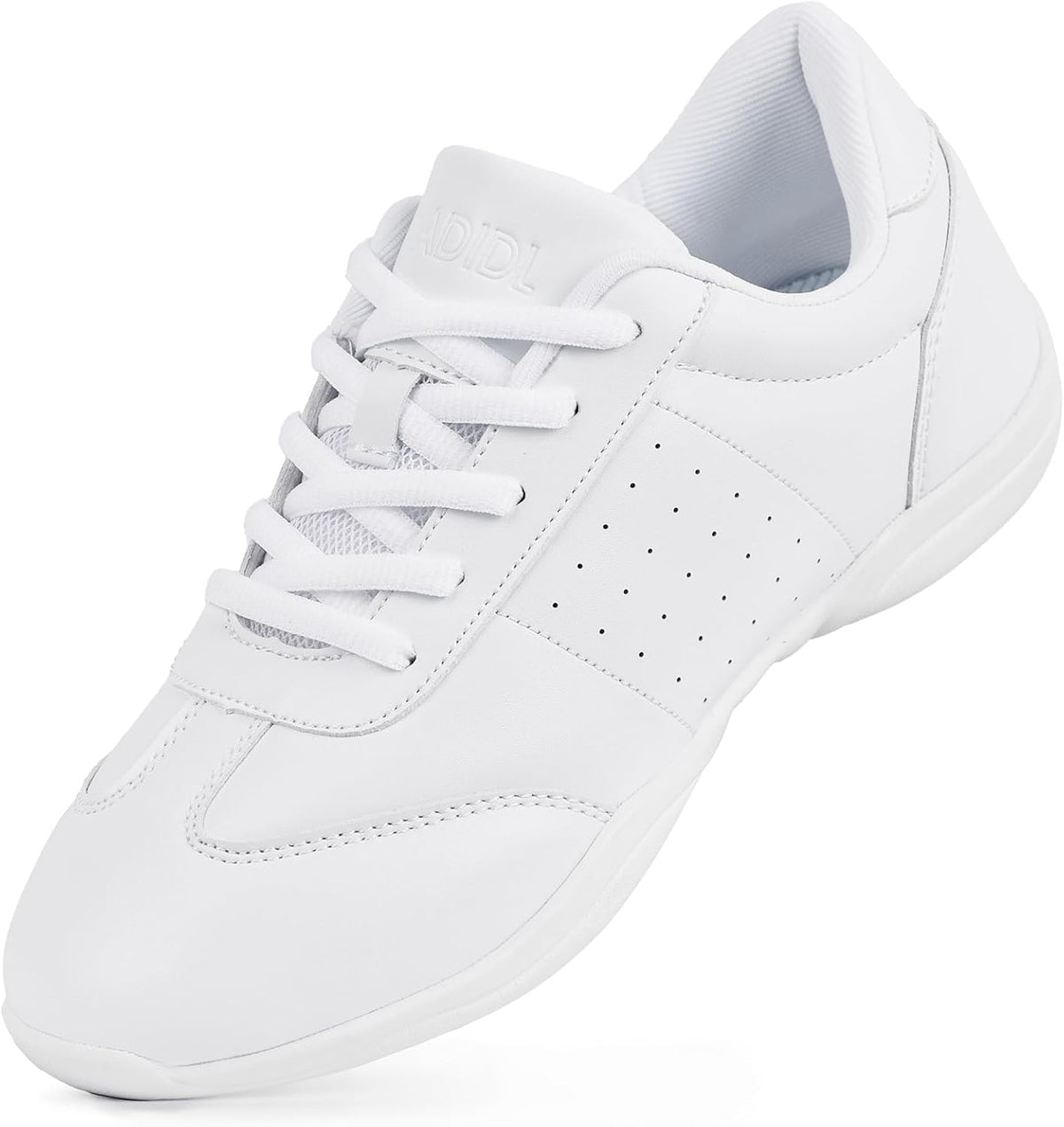 Women's Black Cheerleading Shoes - Flat Flexible Sole and Lightweight Dance Build for Training - 7