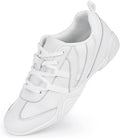 Women's Black Cheerleading Shoes - Flat Flexible Sole and Lightweight Dance Build for Training - 6