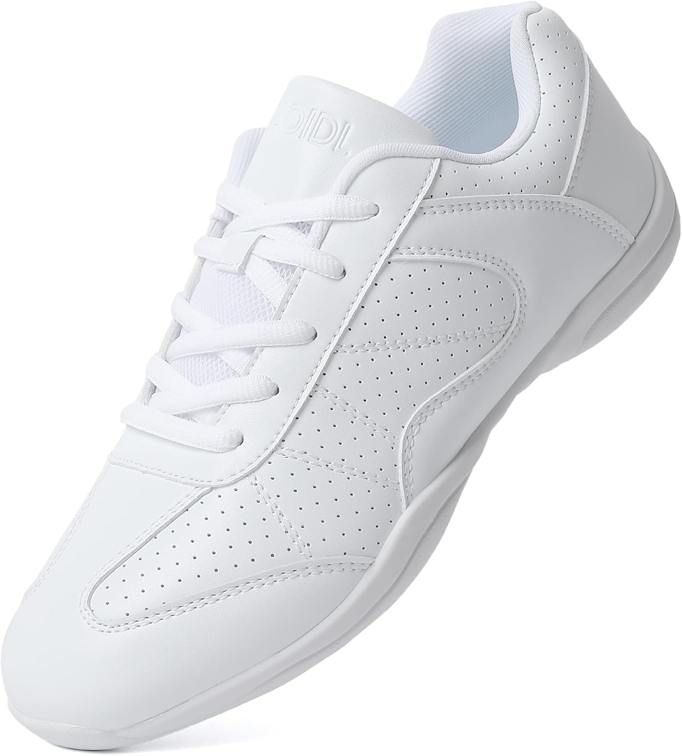 Women's Black Cheerleading Shoes - Flat Flexible Sole and Lightweight Dance Build for Training - 7