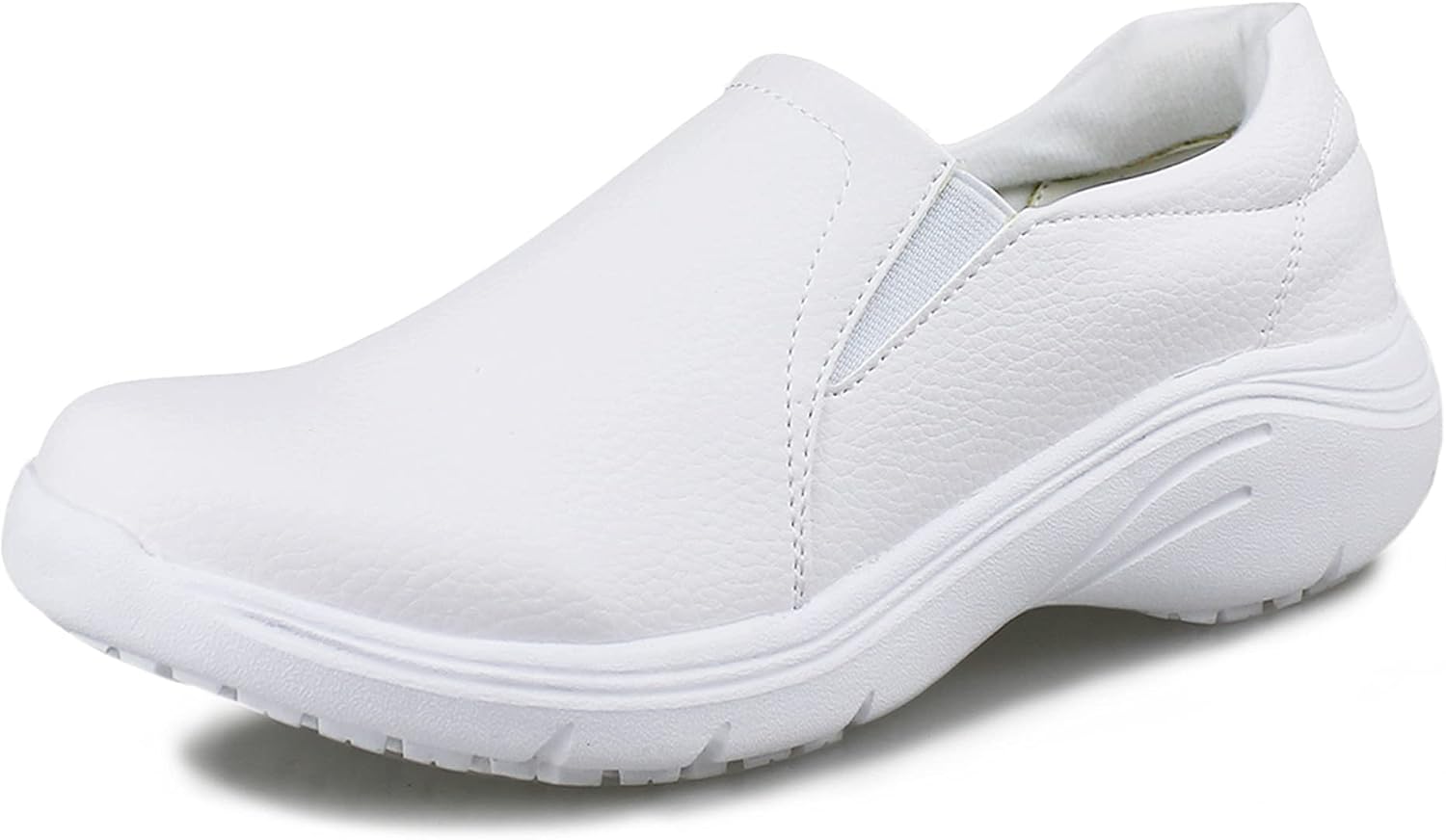 Women's Slip-On Nursing Shoes - Slip Resistant Outsole and Lightweight Build for Long Shifts - 6