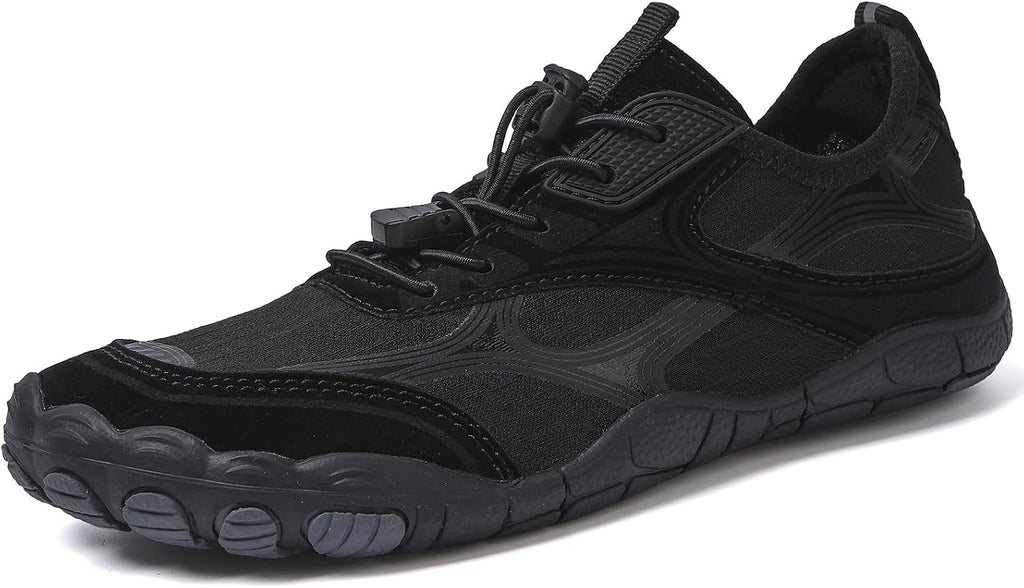 Unisex Quick Dry Water Shoes - Adjustable Bungee Lace and Flexible Rubber Sole for Kayaking - 10 Women/8.5 Men