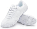 Women's Leather Cheer Sneakers - Lightweight Build and Supportive Sole for Practice and Dance - 6
