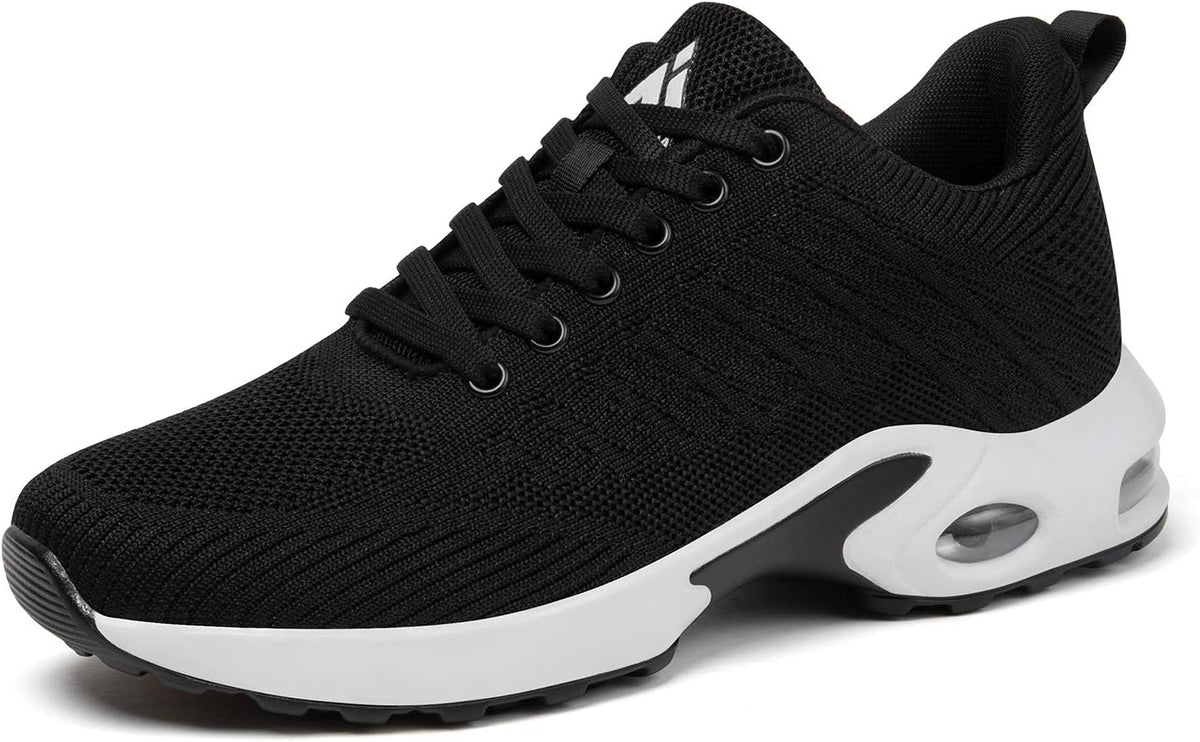 Women's Breathable Mesh Running Sneakers - Air Cushion Sole and Arch Support for Gym and Walking - 7