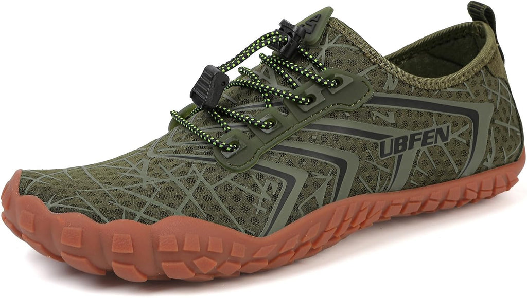 Unisex Quick Dry Water Shoes - Adjustable Bungee Lace and Flexible Rubber Sole for Kayaking - 6 Women/5 Men
