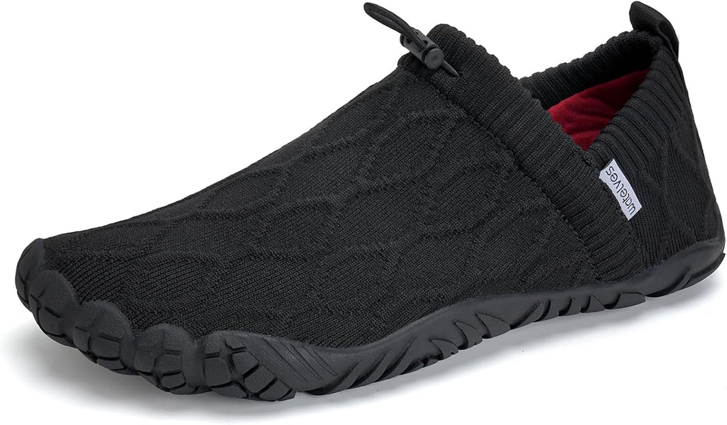 Unisex Minimalist Barefoot Water Shoes - Flexible Sole and Quick Drying Upper for Beach Walking - 6 Women/5 Men