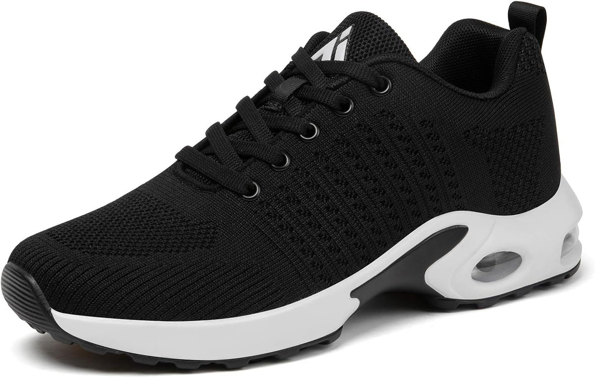 Women's Breathable Mesh Running Sneakers - Air Cushion Sole and Arch Support for Gym and Walking - 6