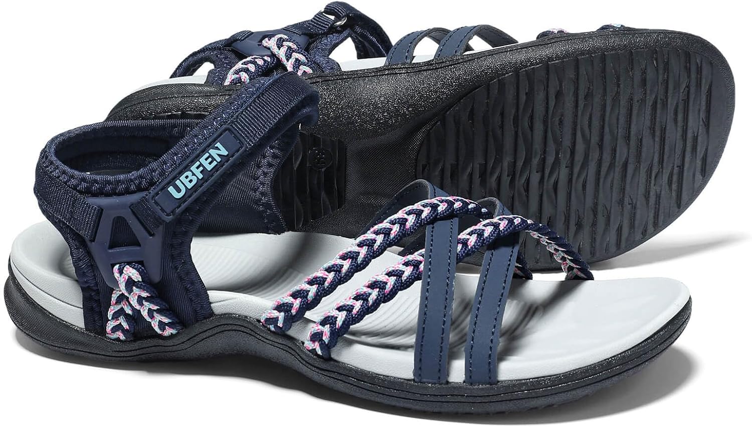 Women's Adjustable Strap Hiking Sandals - Arch Support, Lightweight Build for Beach and Camping - 7