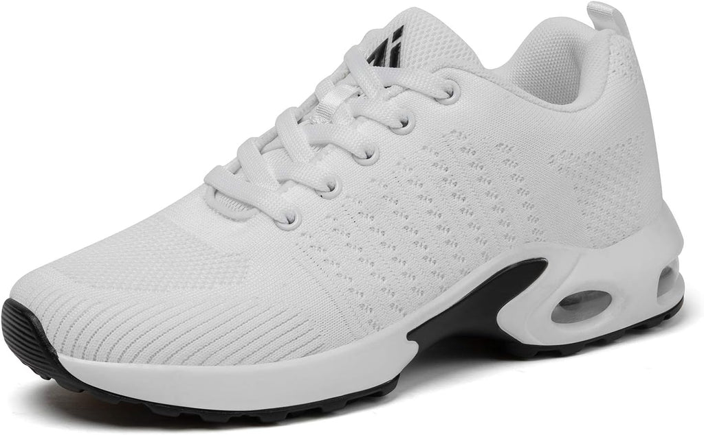 Women's Breathable Mesh Running Sneakers - Air Cushion Sole and Arch Support for Gym and Walking - 6