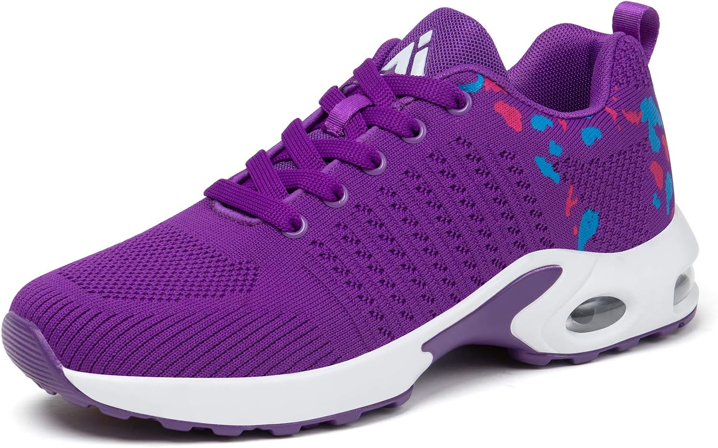 Women's Breathable Mesh Running Sneakers - Air Cushion Sole and Arch Support for Gym and Walking - 6