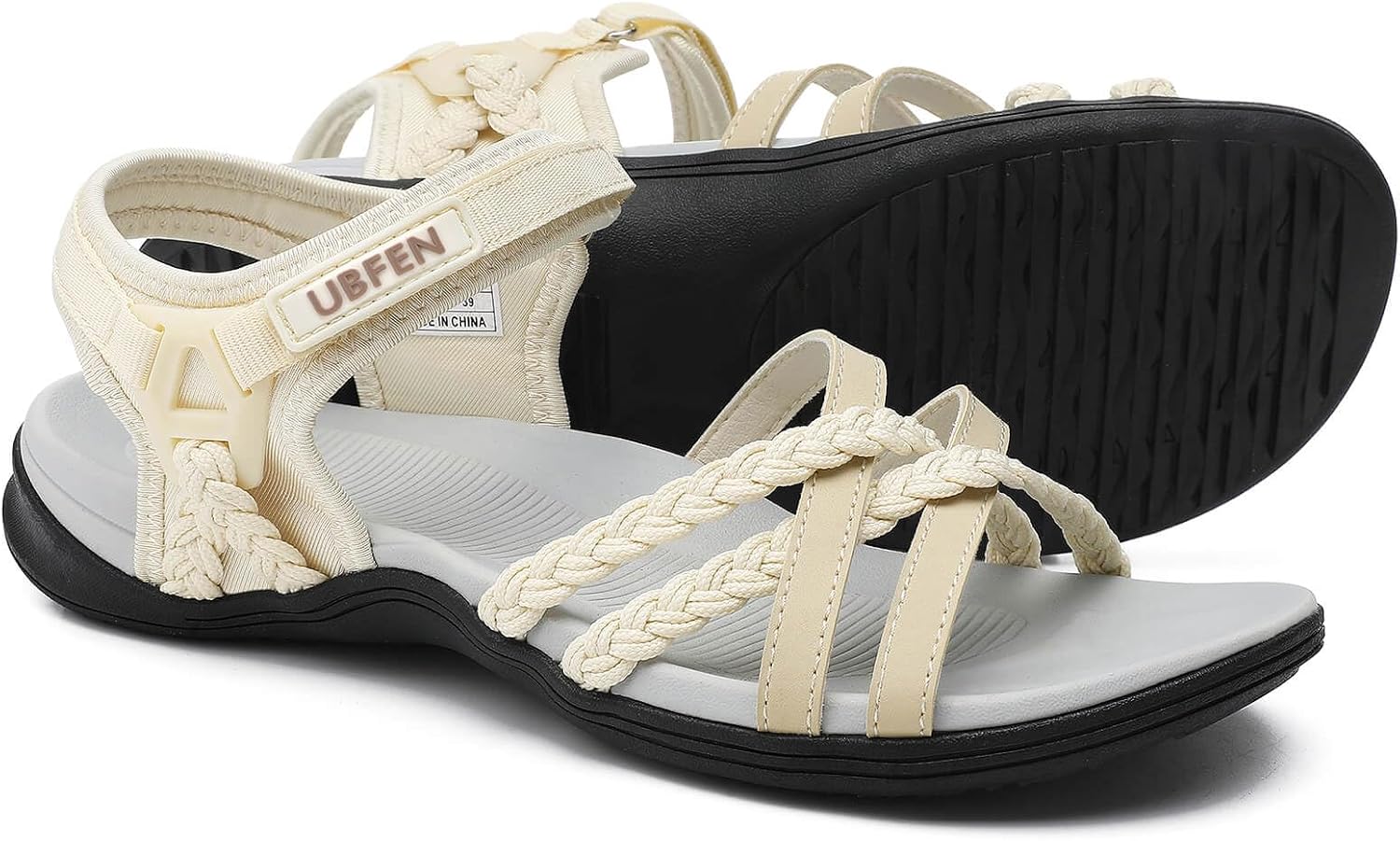 Women's Adjustable Strap Hiking Sandals - Arch Support, Lightweight Build for Beach and Camping - 7