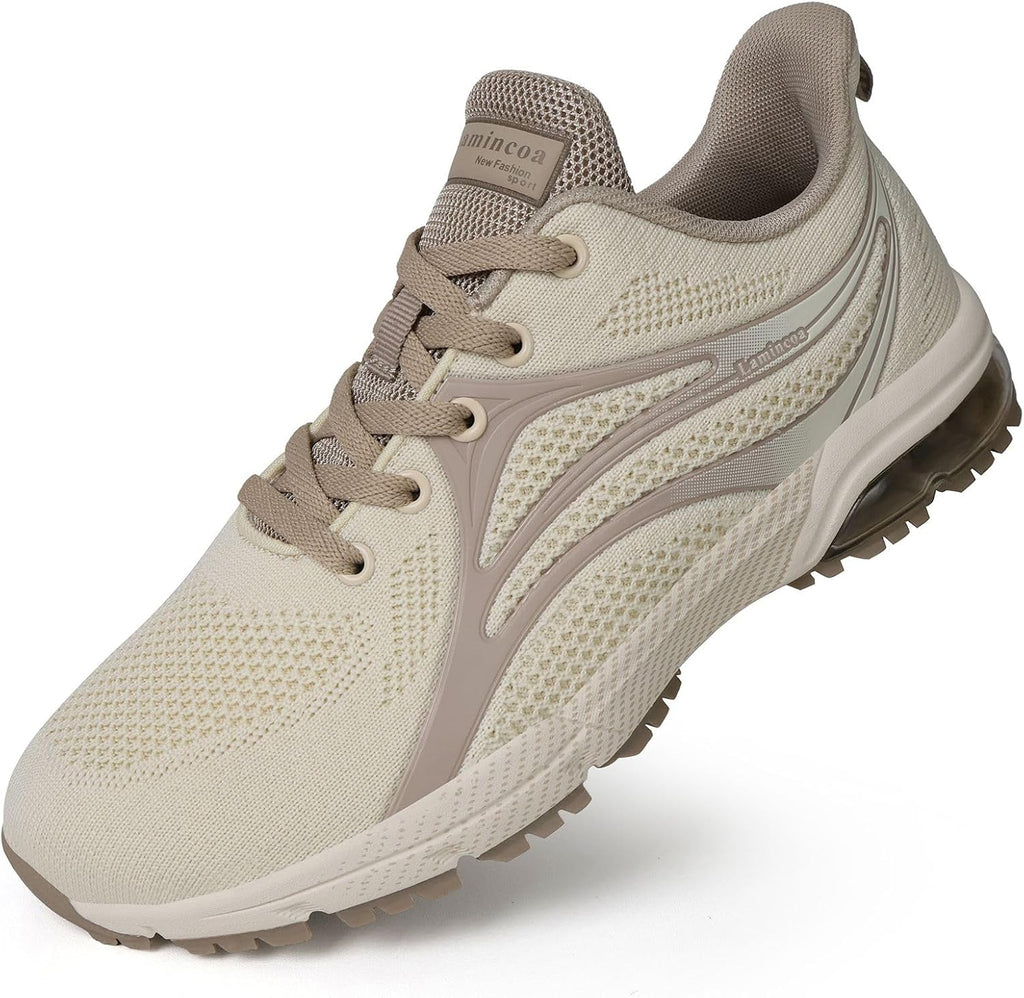Women's Mesh Running Sneakers - Non-Slip Sole and Lightweight Athletic Fit for Gym and Tennis - 6