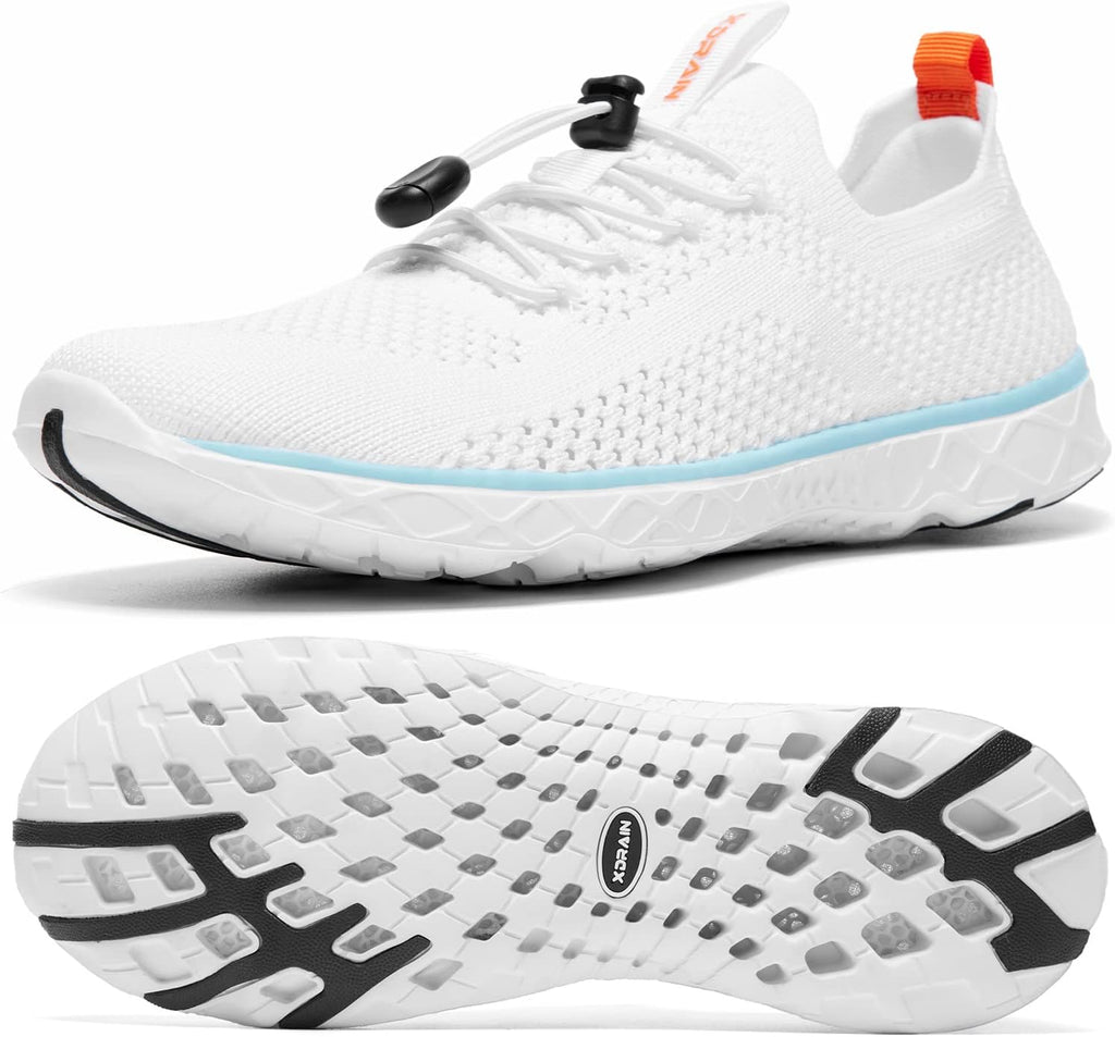 Women's Water Shoes - Arch Support Footbed and Quick Draining Upper for Water Sports and Travel - 6
