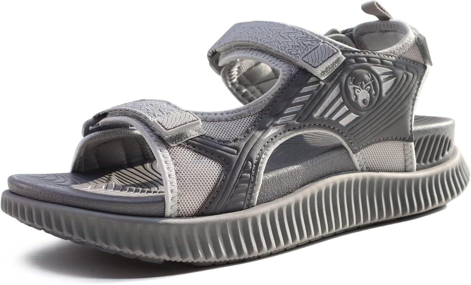 Women's Cushioned Walking Sandals - Arch Support Footbed and Adjustable Straps for Summer Hiking - 6