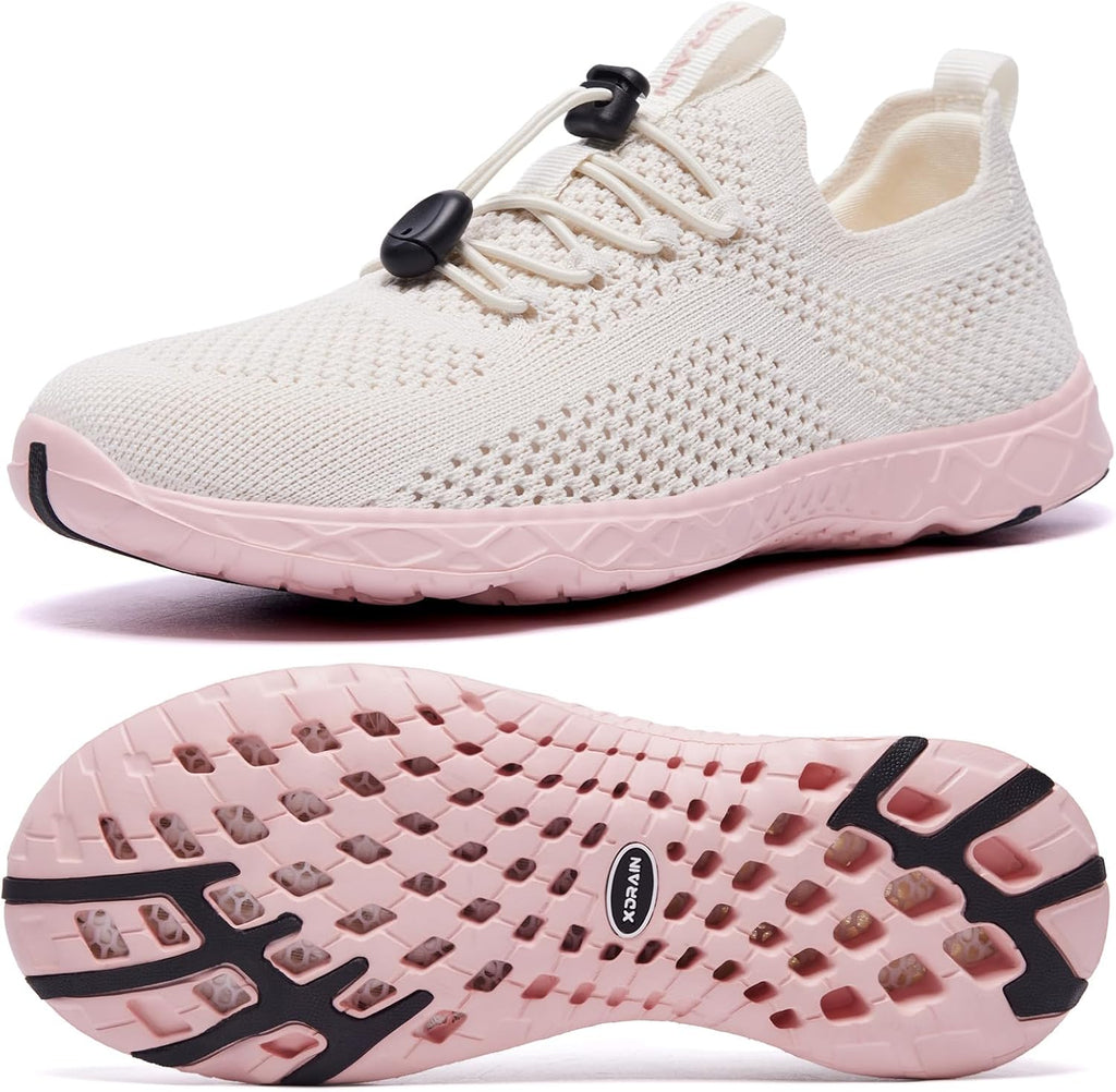 Women's Water Shoes - Arch Support Footbed and Quick Draining Upper for Water Sports and Travel - 6