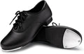 Unisex Lace-Up Tap Shoes - Cushioned Insole, Flexible EVA Outsole and Non-Slip Grip for Practice - 6 Women/5 Men