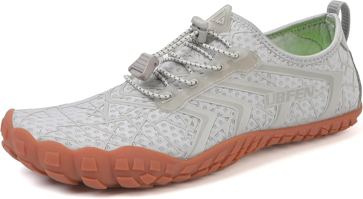 Unisex Quick Dry Water Shoes - Adjustable Bungee Lace and Flexible Rubber Sole for Kayaking - 7 Women/6 Men