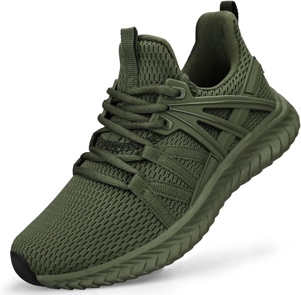 Women's Slip-On Running Sneakers - Lightweight Mesh Upper and Cushioned Fit for Walking and Gym - 6