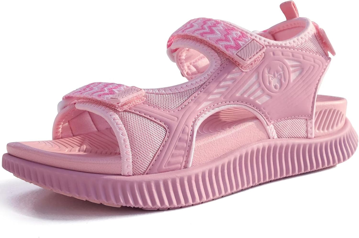 Women's Cushioned Walking Sandals - Arch Support Footbed and Adjustable Straps for Summer Hiking - 7
