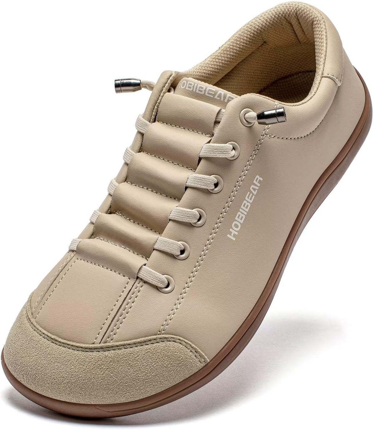 Women's Leather Barefoot Slip-On Shoes - Wide Toe Box and Zero Drop Sole for Everyday Wear - 7 Wide