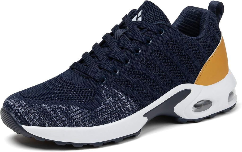 Women's Breathable Mesh Running Sneakers - Air Cushion Sole and Arch Support for Gym and Walking - 8