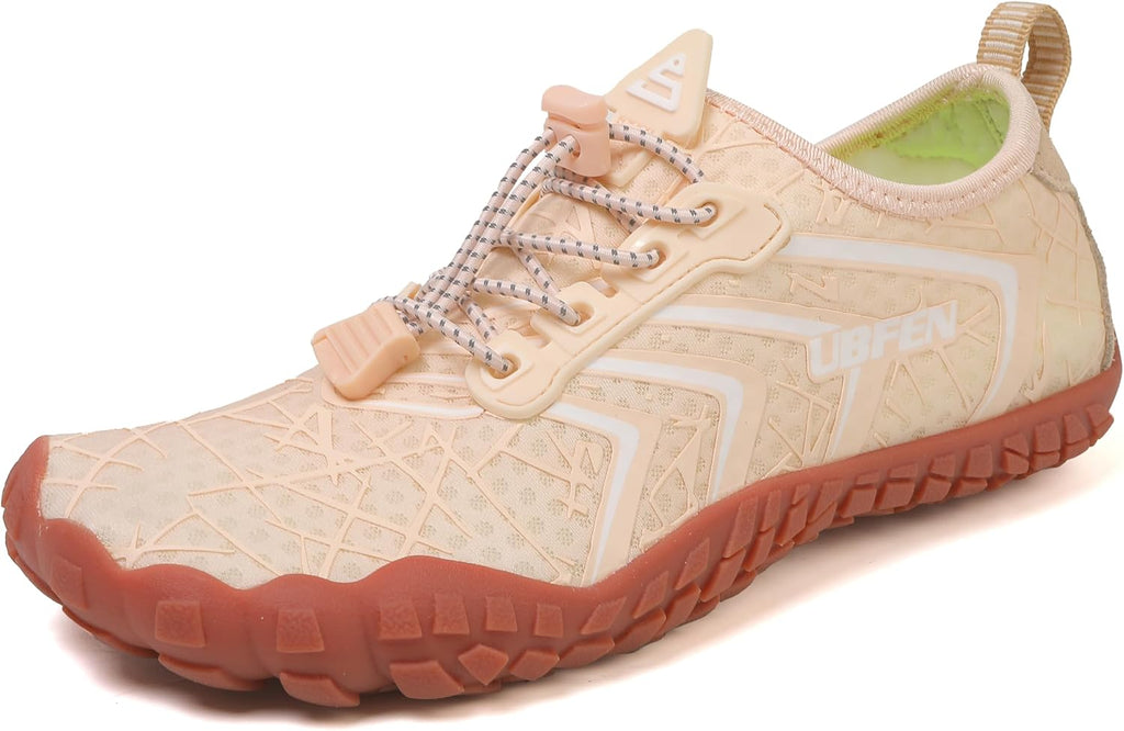 Unisex Quick Dry Water Shoes - Adjustable Bungee Lace and Flexible Rubber Sole for Kayaking - 7 Women/6 Men