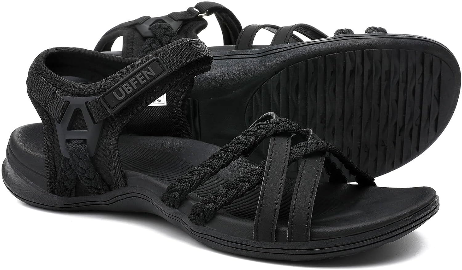 Women's Adjustable Strap Hiking Sandals - Arch Support, Lightweight Build for Beach and Camping - 6