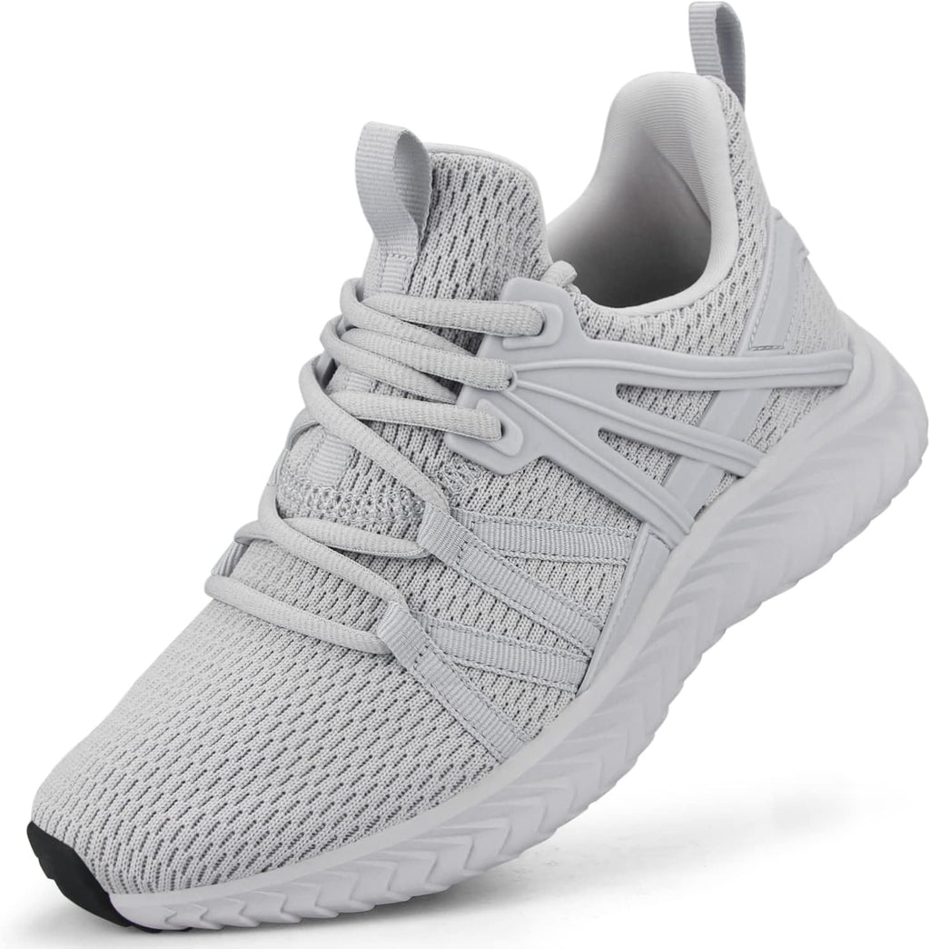 Women's Slip-On Running Sneakers - Lightweight Mesh Upper and Cushioned Fit for Walking and Gym - 6