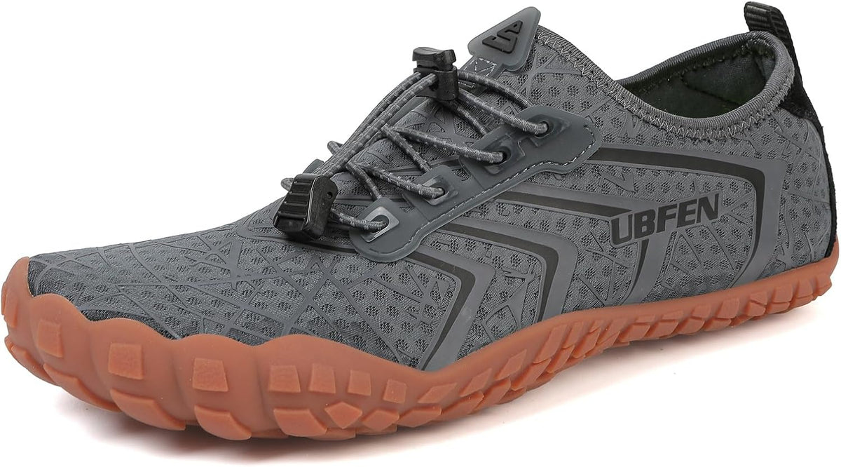 Unisex Quick Dry Water Shoes - Adjustable Bungee Lace and Flexible Rubber Sole for Kayaking - 10 Women/8.5 Men