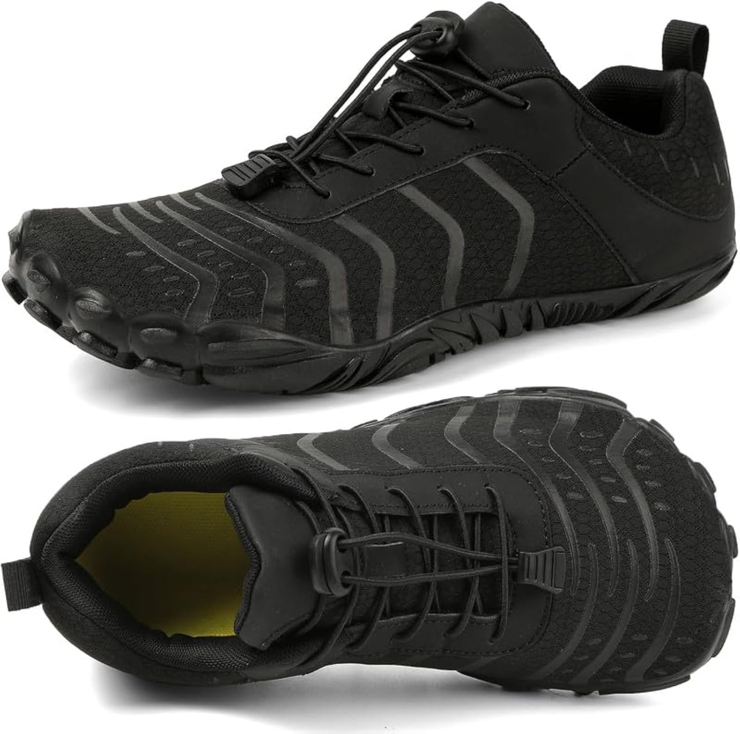 Unisex Minimalist Barefoot Trainers - Zero Drop Sole and Wide Toe Box for Lifting and Hiking - 7 Women/6 Men