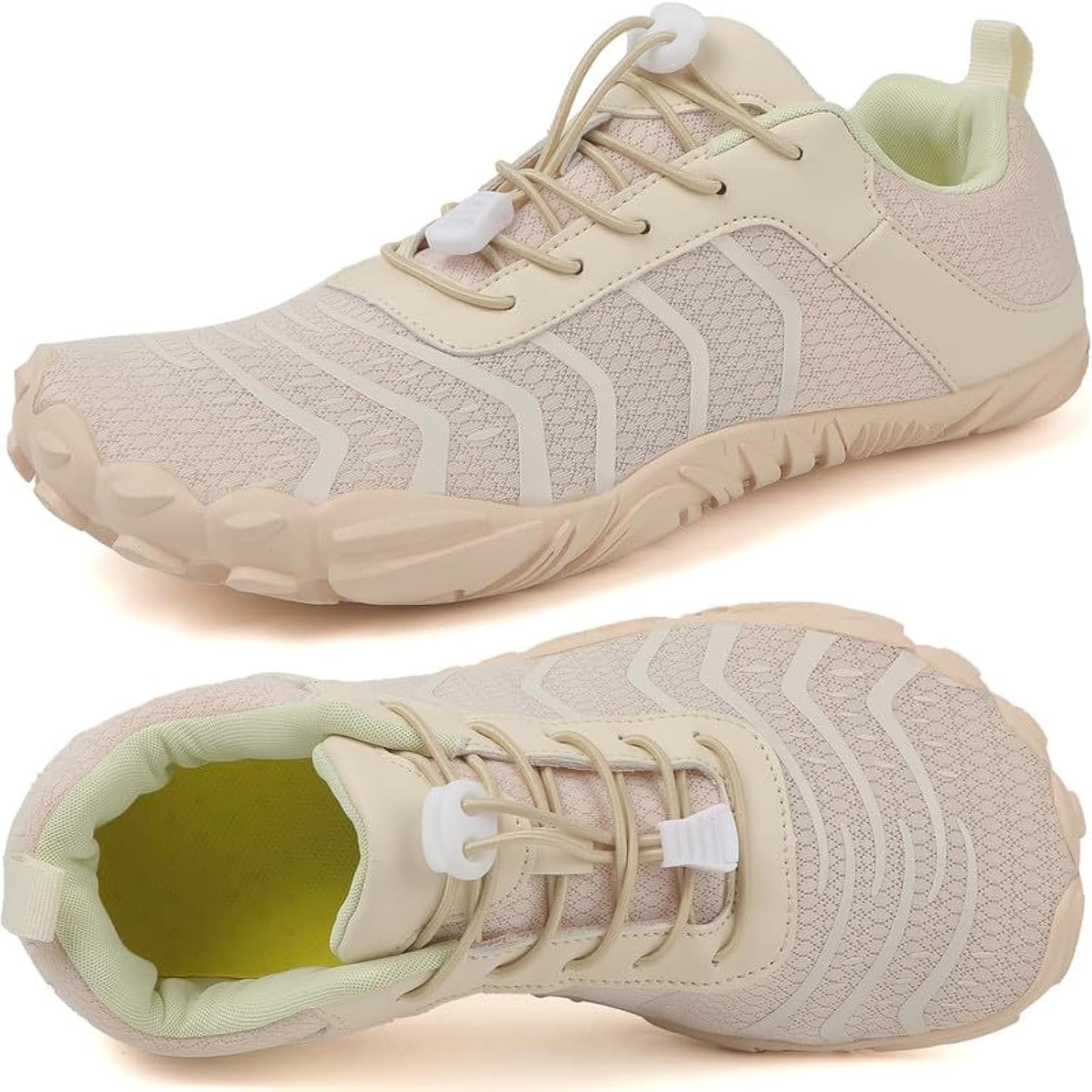 Unisex Minimalist Barefoot Trainers - Zero Drop Sole and Wide Toe Box for Lifting and Hiking - 7 Women/6 Men