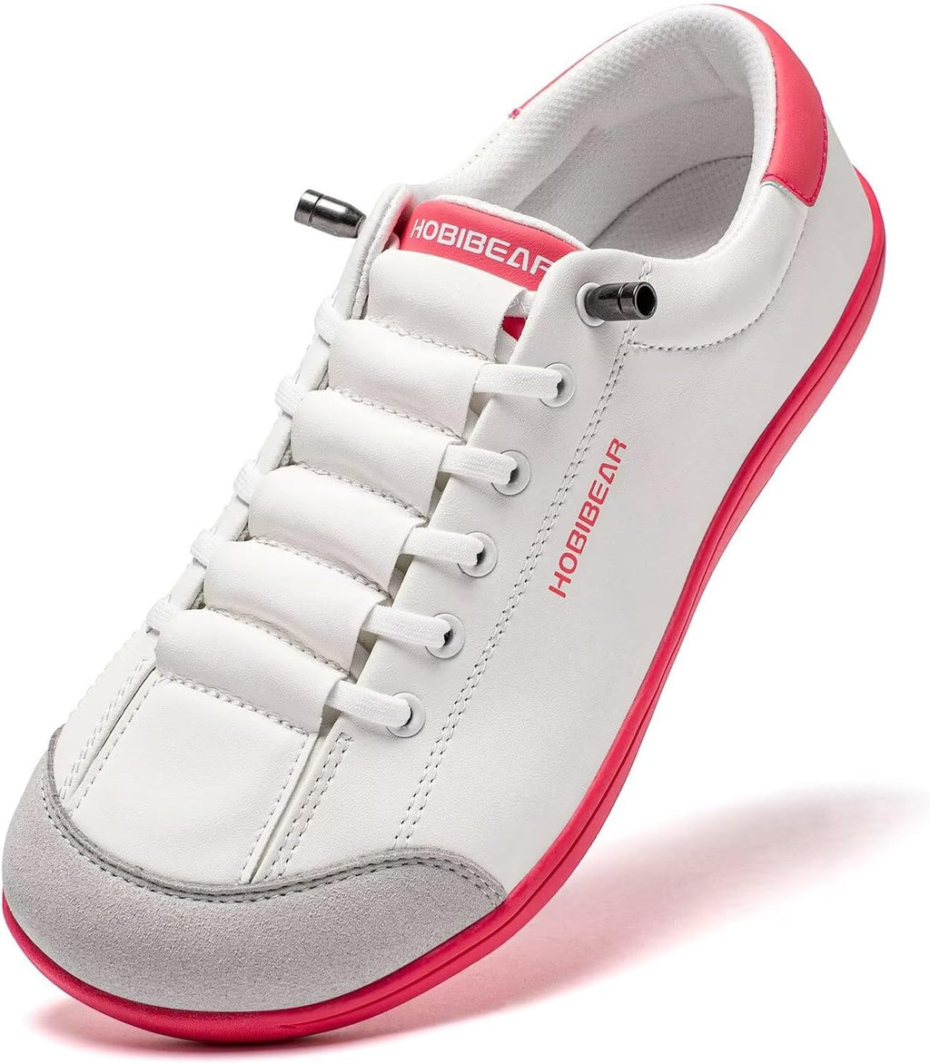 Women's Leather Barefoot Slip-On Shoes - Wide Toe Box and Zero Drop Sole for Everyday Wear - 6 Wide