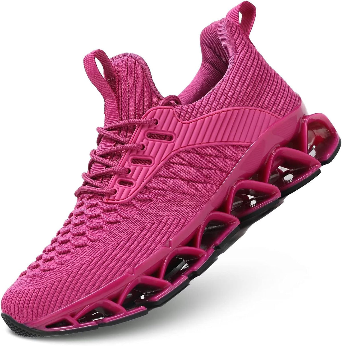 Women's Slip-In Running Sneakers - Blade Sole Design and Non-Slip Grip for Work, Gym and Walking - 7