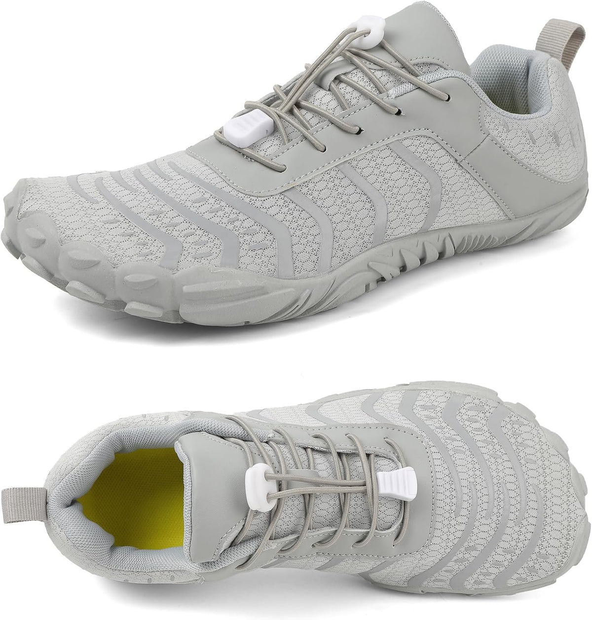 Unisex Minimalist Barefoot Trainers - Zero Drop Sole and Wide Toe Box for Lifting and Hiking - 7 Women/6 Men