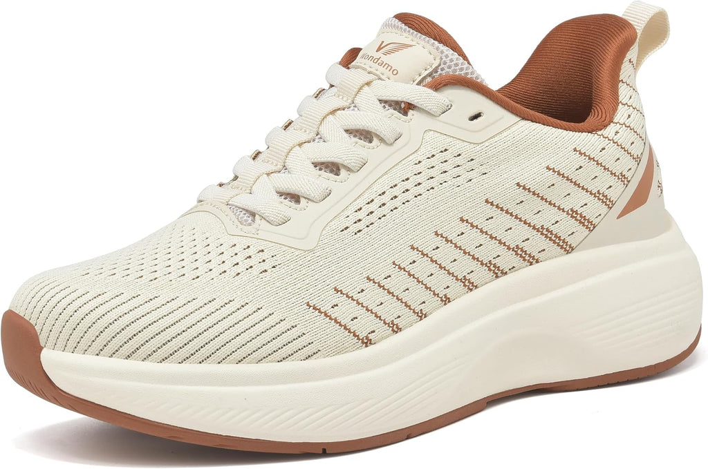 Women's Slip-On Walking Sneakers - Rebound Cushioning and Non-Slip Sole for Daily Wear - 6