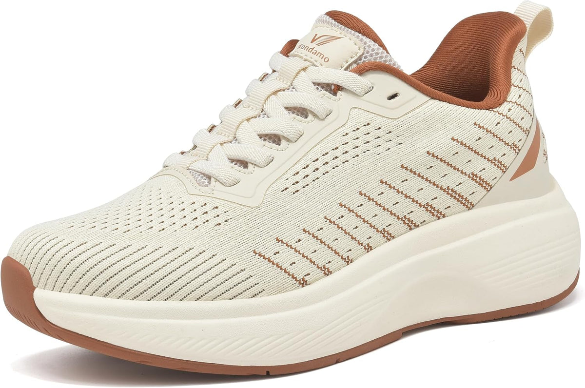Women's Slip-On Walking Sneakers - Rebound Cushioning and Non-Slip Sole for Daily Wear - 6