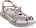 Women's Strappy Hiking Sandals - Arch Support Footbed and Waterproof Build for Beach and Travel - 5.5