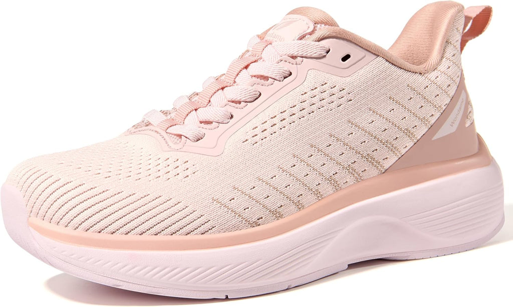 Women's Slip-On Walking Sneakers - Rebound Cushioning and Non-Slip Sole for Daily Wear - 6