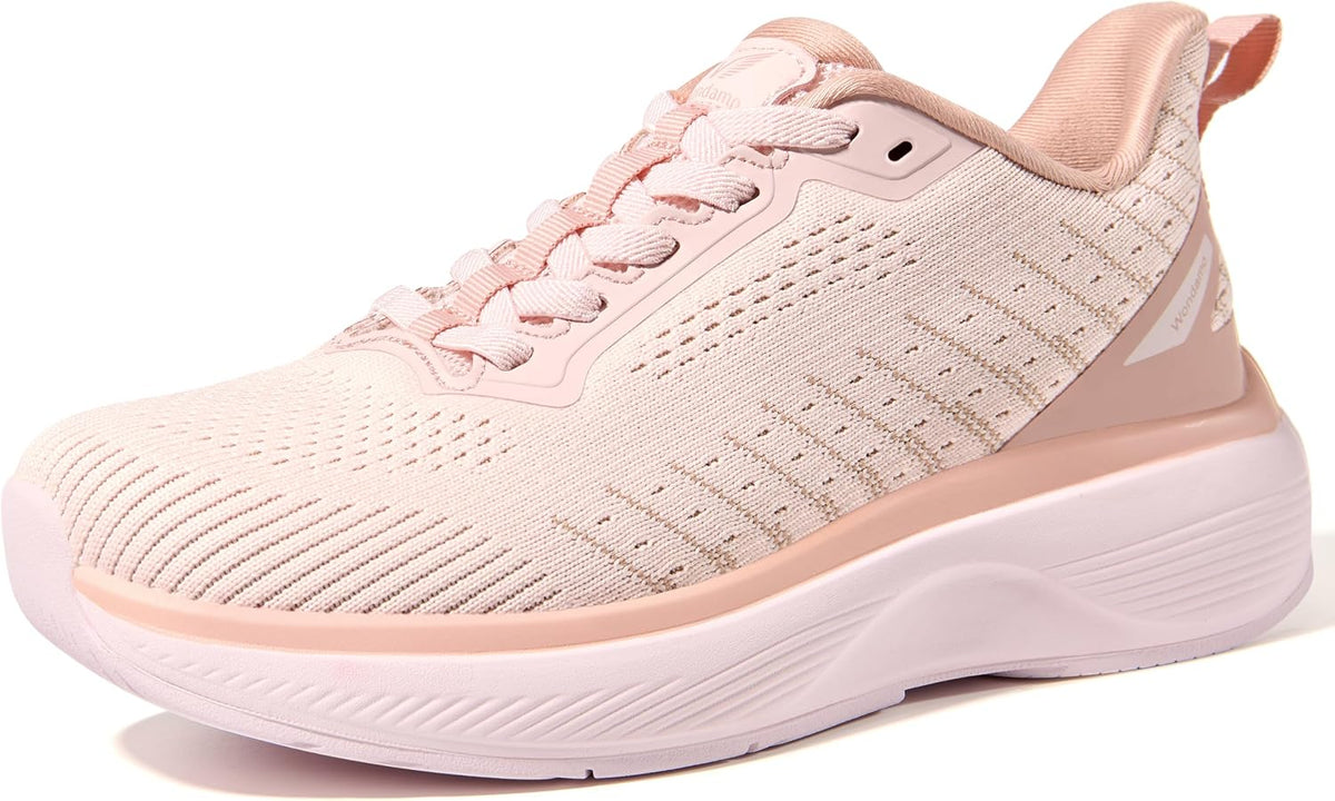Women's Slip-On Walking Sneakers - Rebound Cushioning and Non-Slip Sole for Daily Wear - 6