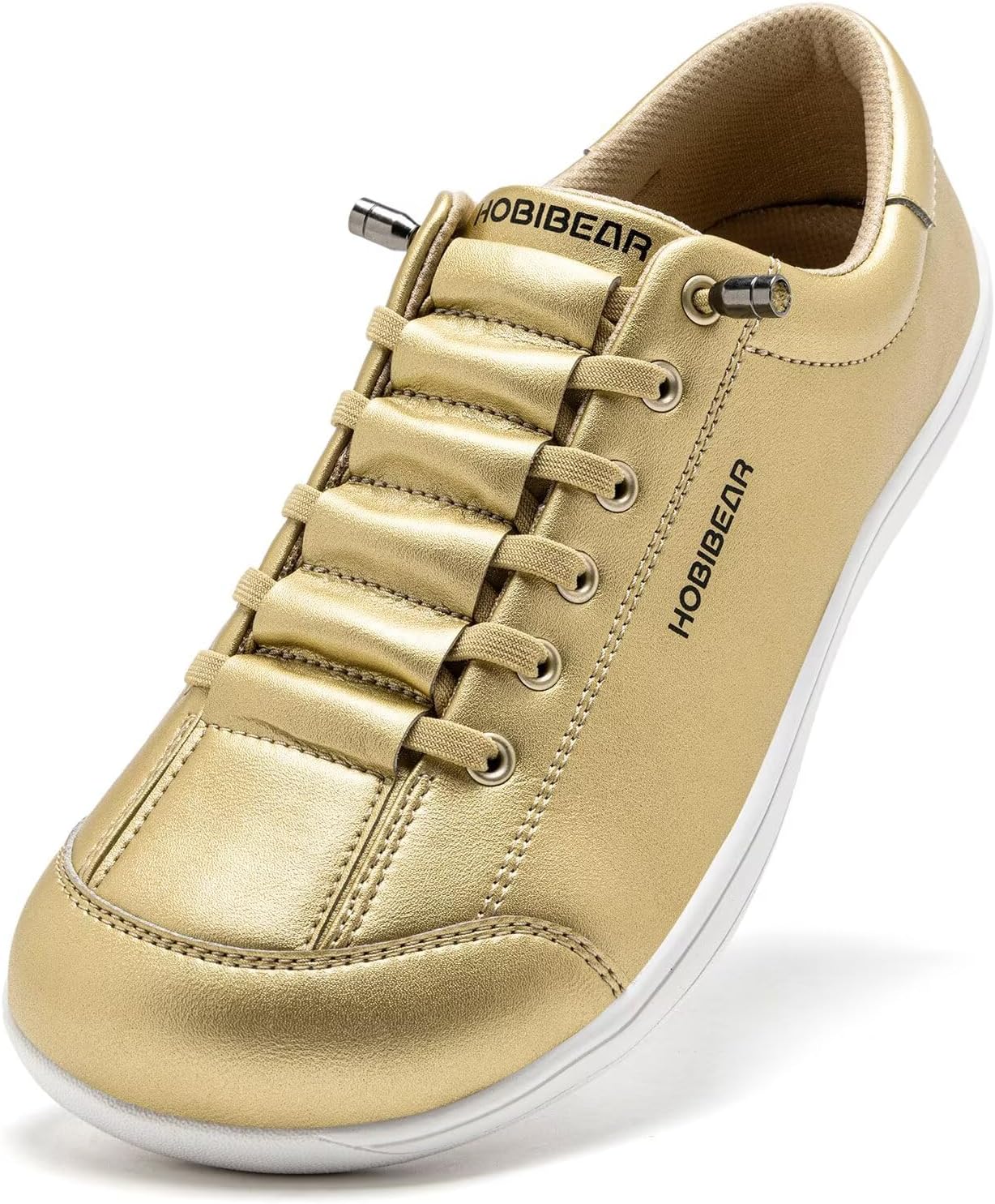 Women's Leather Barefoot Slip-On Shoes - Wide Toe Box and Zero Drop Sole for Everyday Wear - 6 Wide