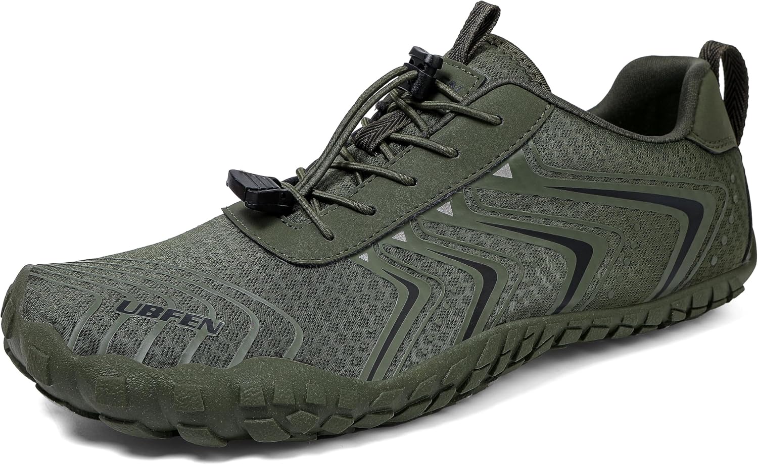 Unisex Quick Dry Water Shoes - Adjustable Bungee Lace and Flexible Rubber Sole for Kayaking - 6 Women/5 Men