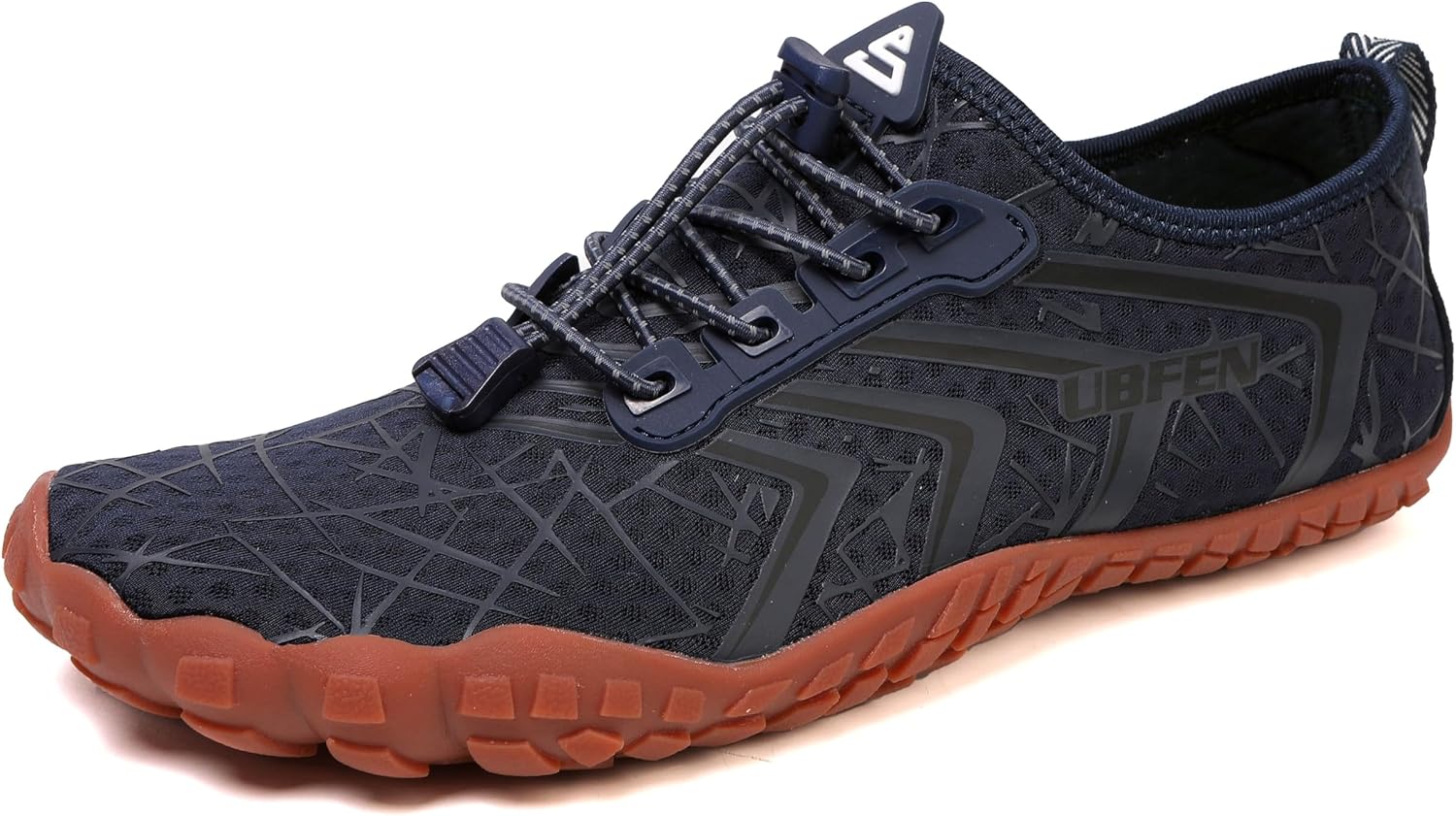 Unisex Quick Dry Water Shoes - Adjustable Bungee Lace and Flexible Rubber Sole for Kayaking - 6 Women/5 Men