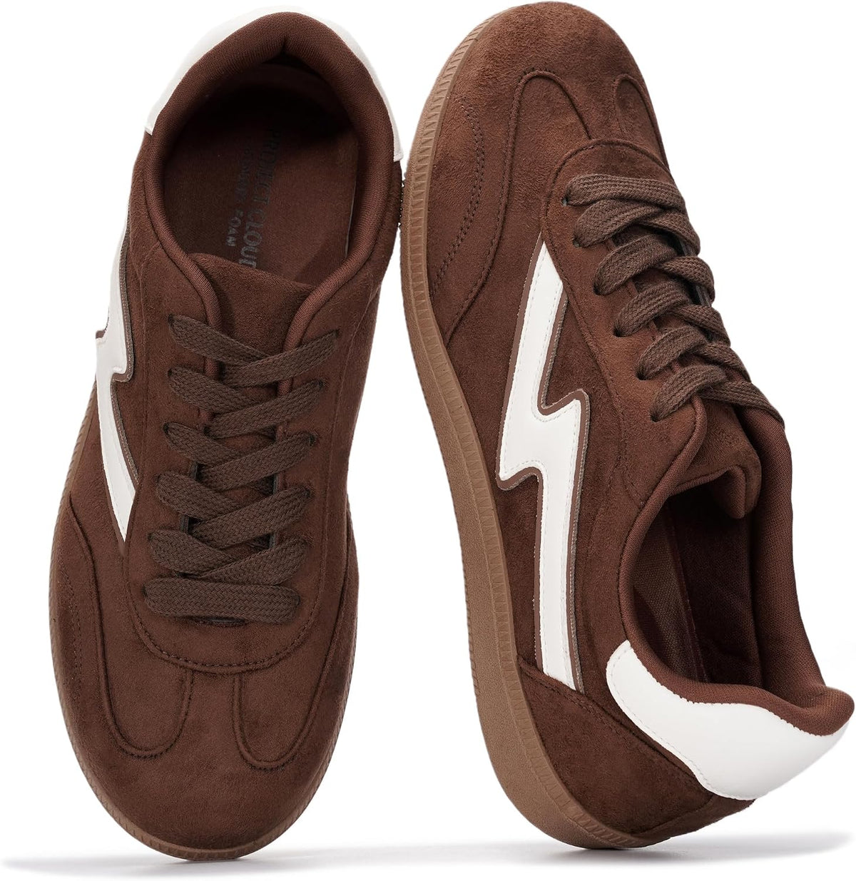 Women's Lace-Up Fashion Sneakers - Memory Foam Insole and Cushioned Collar for Casual Wear - 8