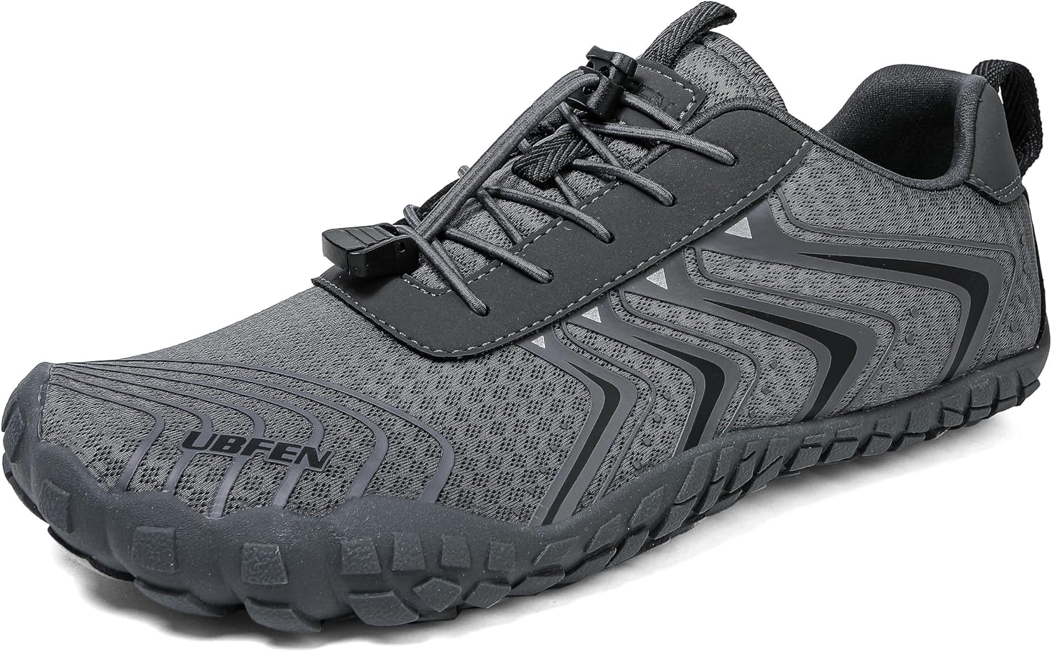 Unisex Quick Dry Water Shoes - Adjustable Bungee Lace and Flexible Rubber Sole for Kayaking - 6 Women/5 Men