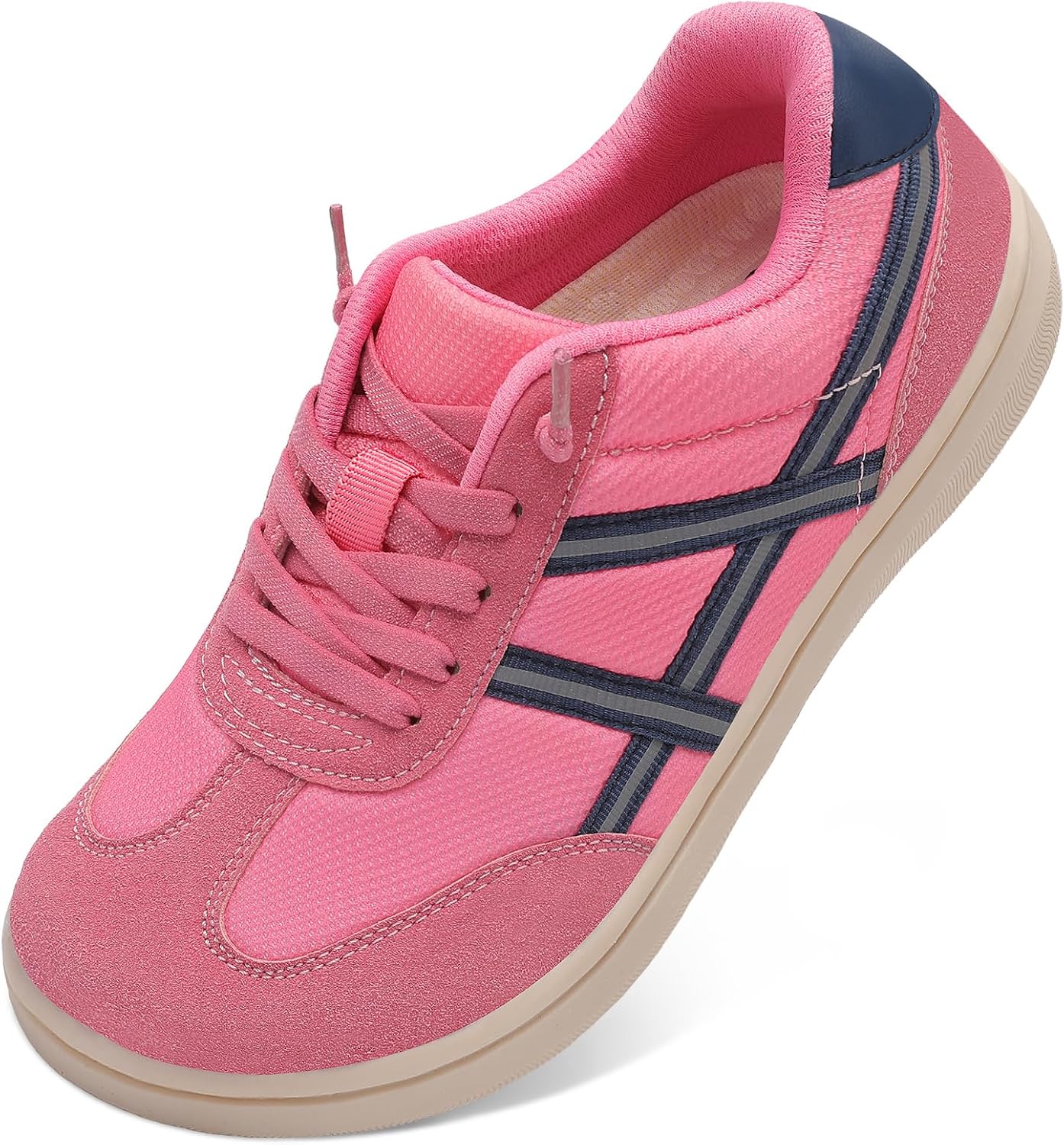 Women's Wide Toe Box Slip-On Sneakers - Zero Drop Sole, Cushioned Insole and Breathable Mesh - 7 Wide