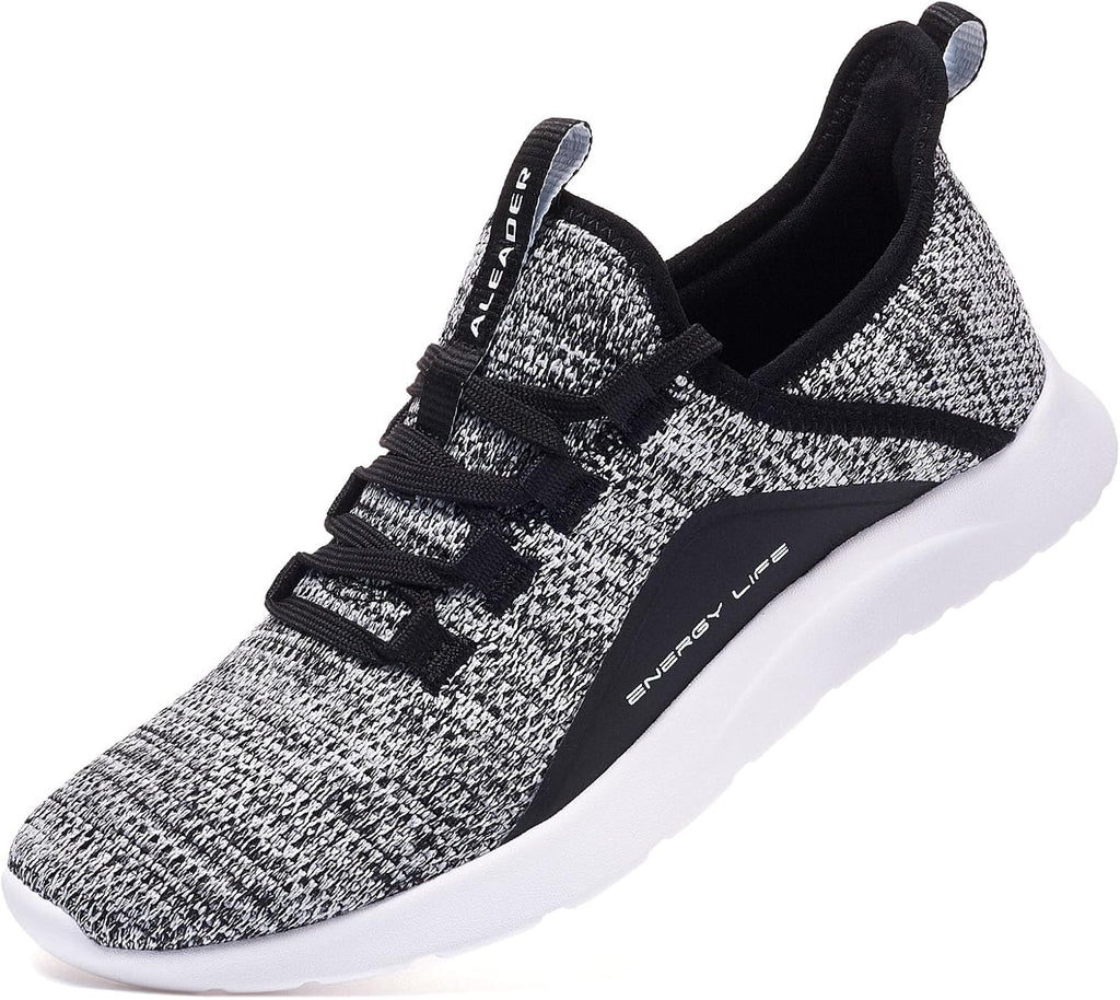 Women's Lightweight Slip-On Running Shoes - Breathable Upper and Non-Slip Sole for Cross Training - 7