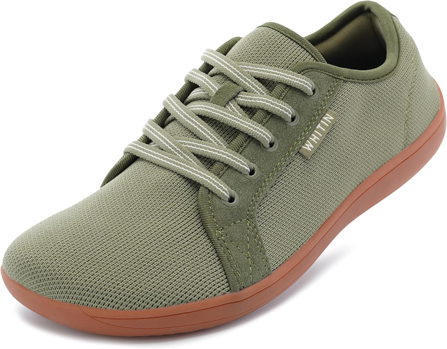 Women's Suede and Knit Barefoot Sneakers - Zero Drop Sole, Wide Fit and Machine Washable Upper - 7 Wide